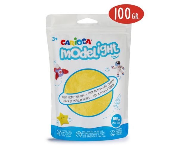 Modelight 100g plastilină galbenă - Carioca