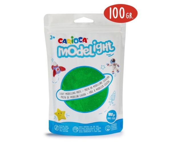 Modelight 100g plastilină verde - Carioca