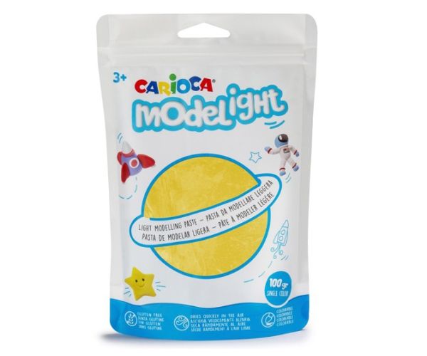 Modelight 50g plastilină galbenă - Carioca