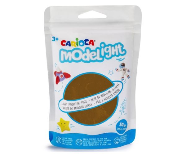 Modelight 50g plastilină maro - Carioca