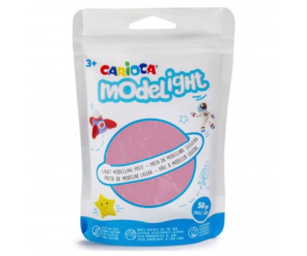 Modelight 50g-os rózsaszín gyurma - Carioca