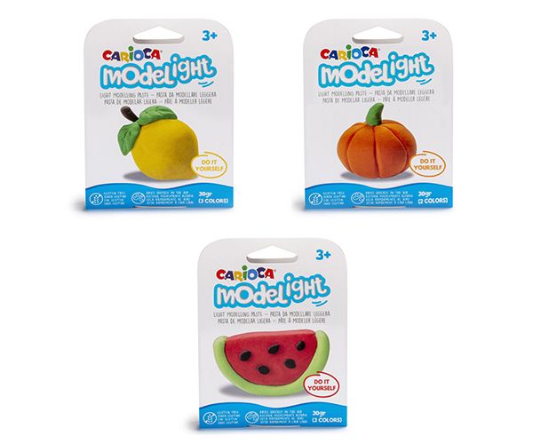 Modelight Gyümölcsök gyurma többféle változatban 30gr 1db - Carioca