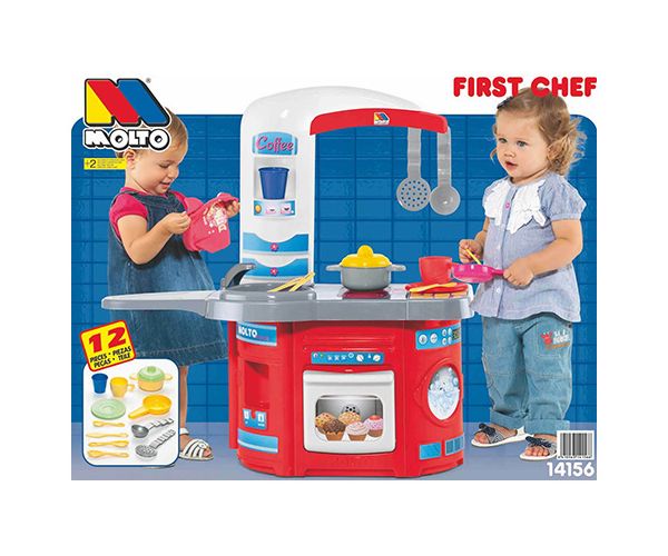 Molto: prima mea bucătărie culoarea roșie 12 bucăți set 65x27x68cm