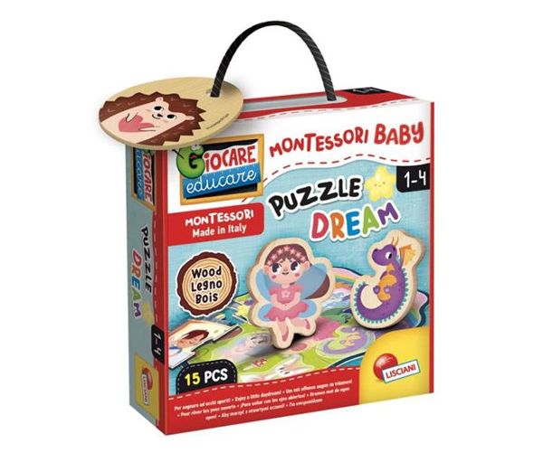 Montessori baby lemn puzzle - Vis