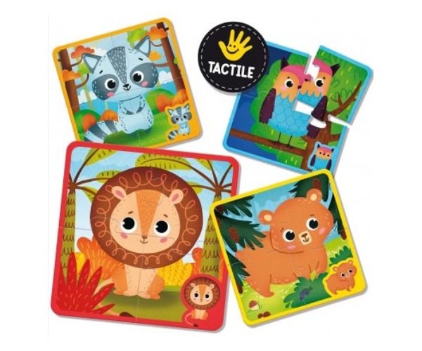 Montessori Baby: Touch Puzzle - Állatok