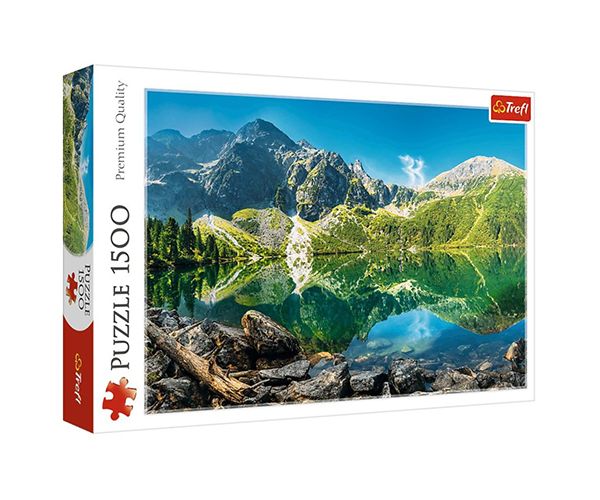 Morskie Oko-lac, Tatra, Polonia 1500 bucăți puzzle - Trefl