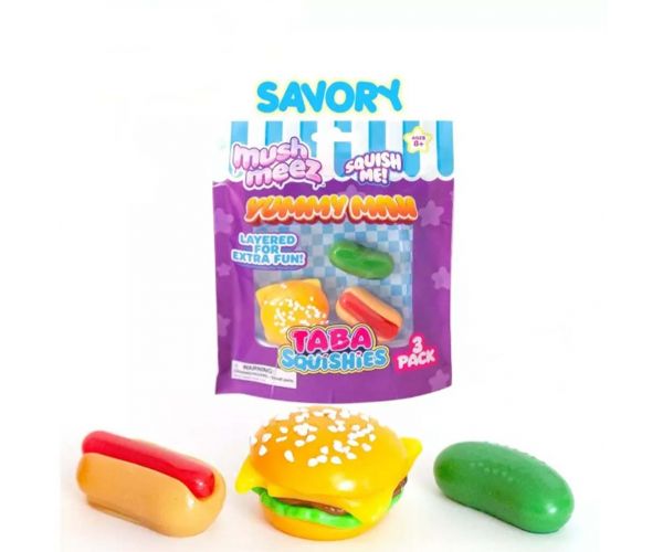 Mushmeez: bunătăți mini DIY moi, squishy, set de 3 bucăți, diverse, 1 buc.