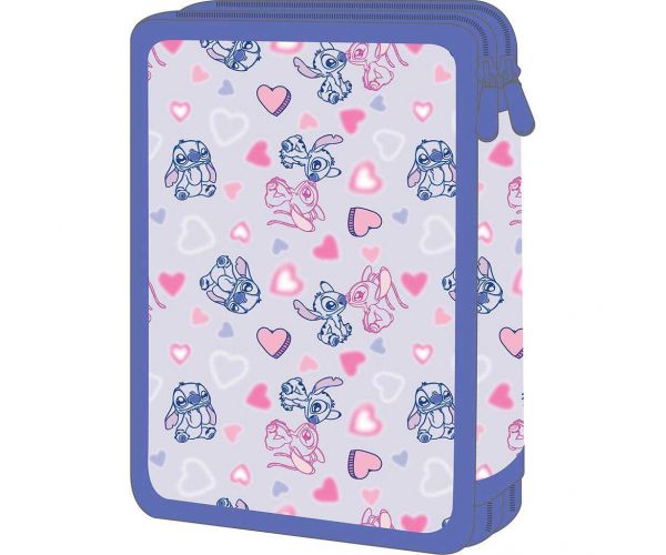 Must: Penar etajat Disney Stitch & Angel, din pluș umplut, 15x5x21 cm