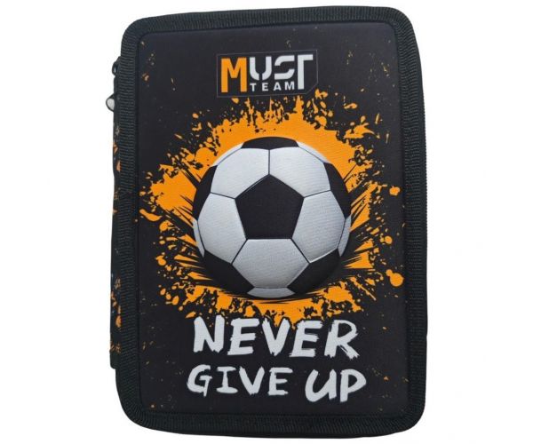 Must: Penar umplut, cu două etaje, cu imprimeu de fotbal, 15x5x21 cm