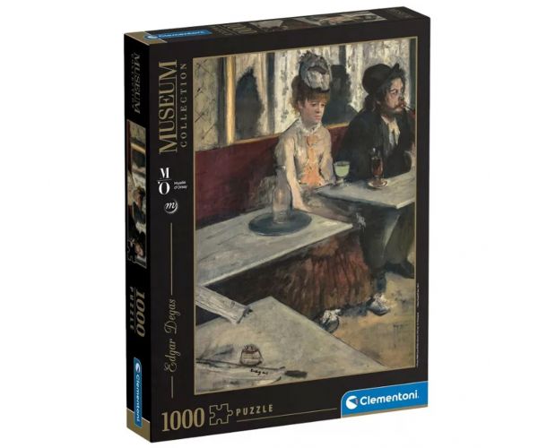 Muzeu Colecție: Edgar Degas - Într-o cafenea puzzle de 1000 de piese - Clementoni