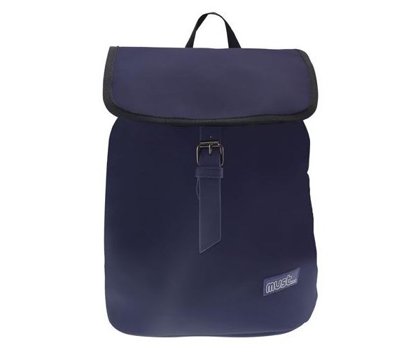 Must: Ghiozdan albastru cu catarama, rucsac 22x11x31cm ​