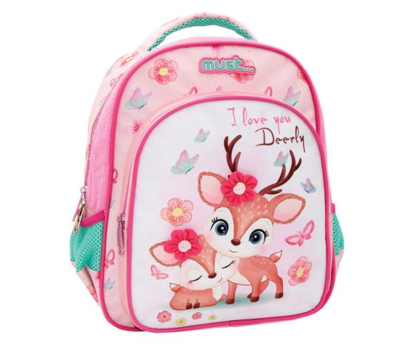 Must: I love you Deerly cerb rucsac 27x10x31 cm