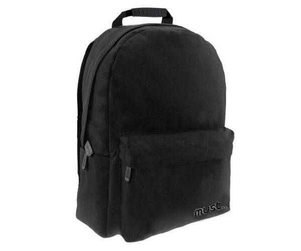 Must: Negru Monochrome Jeans rucsac, ghiozdan 32x17x42cm