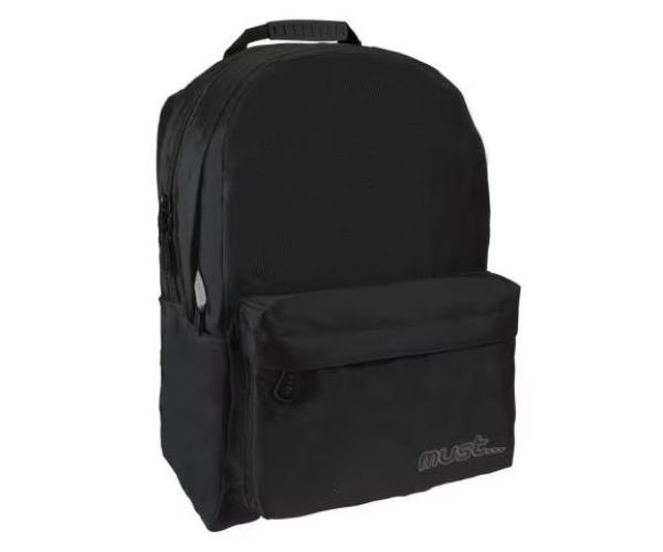 Must: Negru Monochrome RipStop rucsac, ghiozdan 32x17x42cm