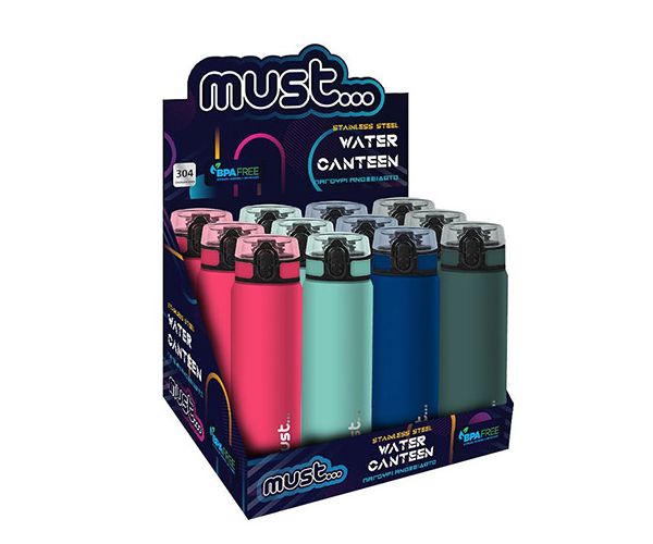 Must Pagouri metal sticlă pentru apă 650ml mai multe variante