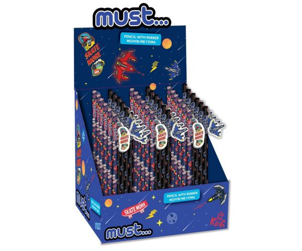 Must... Space Battle grafitceruza radírral kétféle változatban