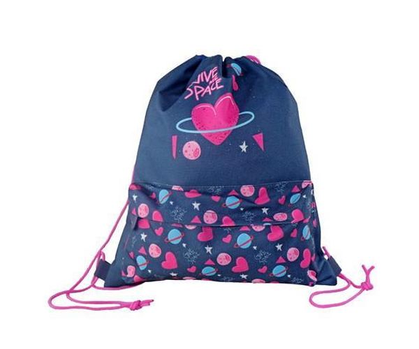 Must: Világűr és szeretet tornazsák, sportzsák 33x39cm