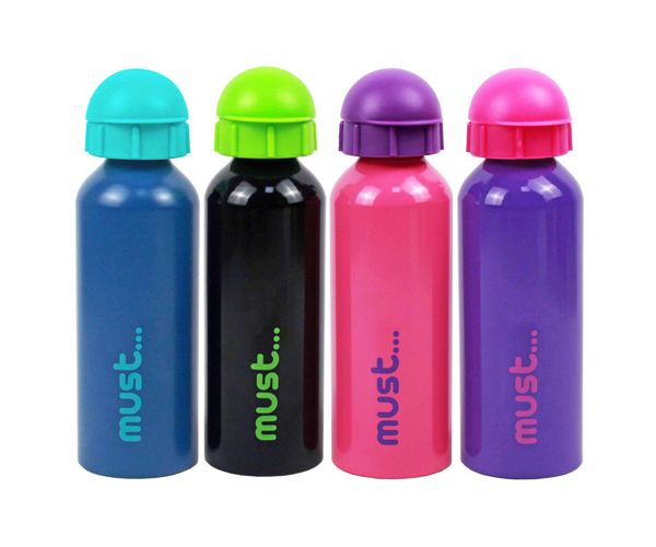 Must: sticlă din aluminiu mai multe variante 500ml 1 bucată