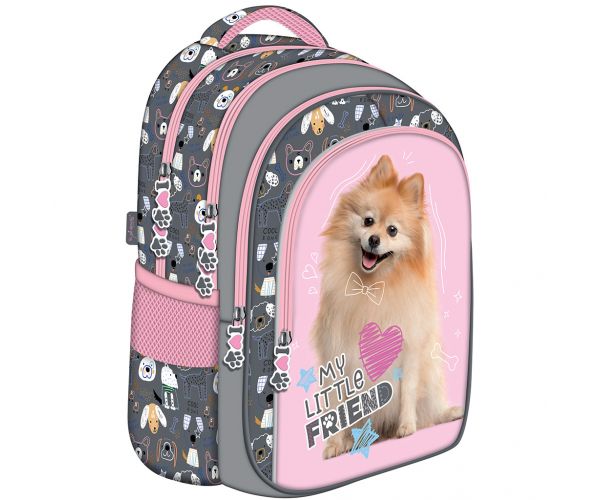 My Little Friend Sweet Pomeranian ghiozdan școlar cu câine, rucsac BPL58 40x29x19cm