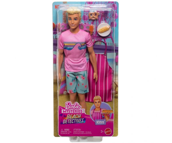 Barbie Mysteries: Beach Detectives - Ken baba kiegészítőkkel - Mattel