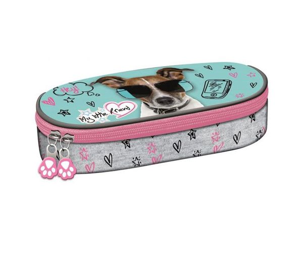 My Little Friend: penar oval câine design 20,5x9,5x5cm