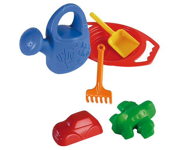 Nagy szitás homokozó szett locsolókannával - D-Toys