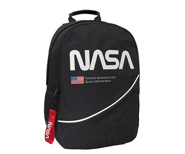 NASA 2 rekeszes iskolatáska, hátizsák 33x16x45cm