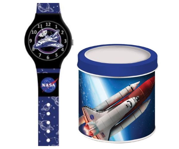NASA analog ceas de mână în cutie cadou metal