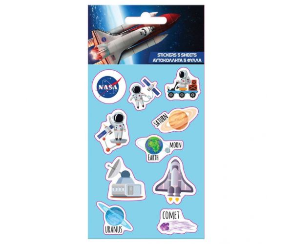 NASA set autocolant autoadeziv 8x12cm foi 5 bucăți