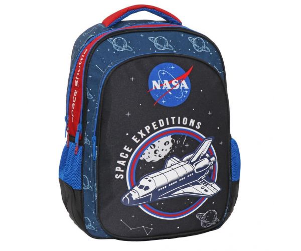 NASA Space Expeditions háromrekeszes iskolatáska, hátizsák 33x18x43cm
