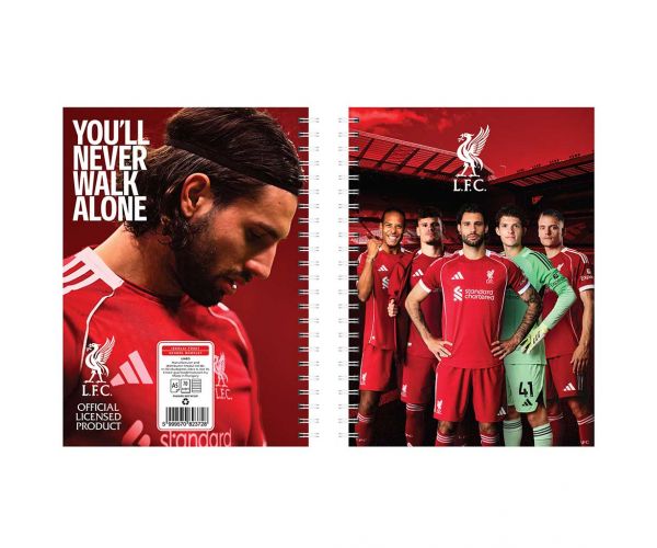 Nebulo: Caiet cu spirală Liverpool, liniat, 70 de file, format A5, 1 buc.