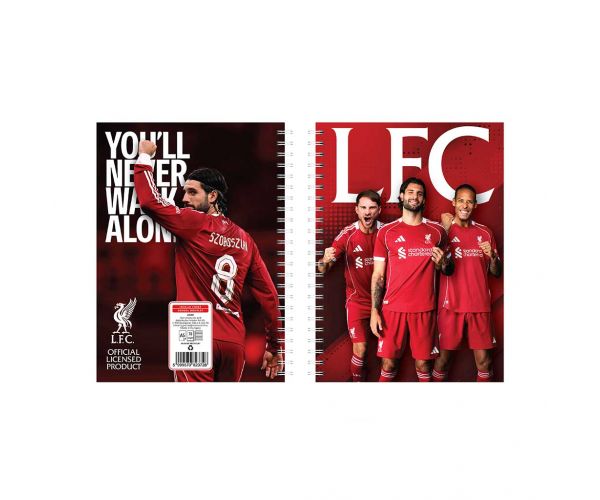 Nebulo: Caiet cu spirală Liverpool, liniat, 70 de file, format A5, 1 buc.