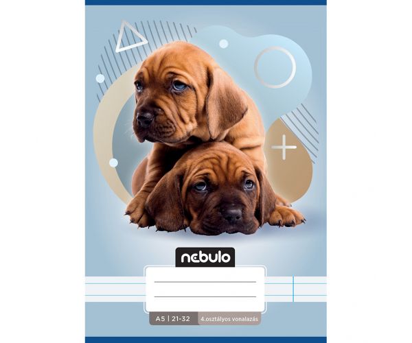 Nebulo: Caiet dictando pentru clasa a 4-a cu model de doi câini A/5 21-32