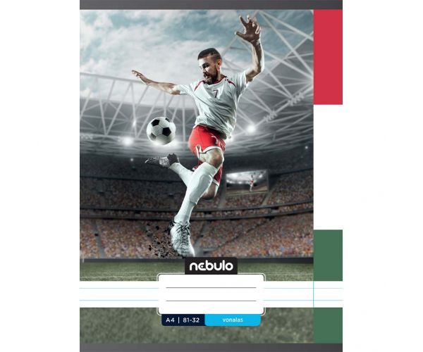Nebulo: Caiet liniat capsat cu model „foci HUN” 81-32 A/4