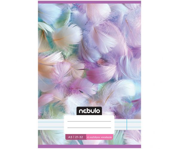 Nebulo: Caiet liniat capse, clasa a 4-a, model cu pene, format A5, 21-32
