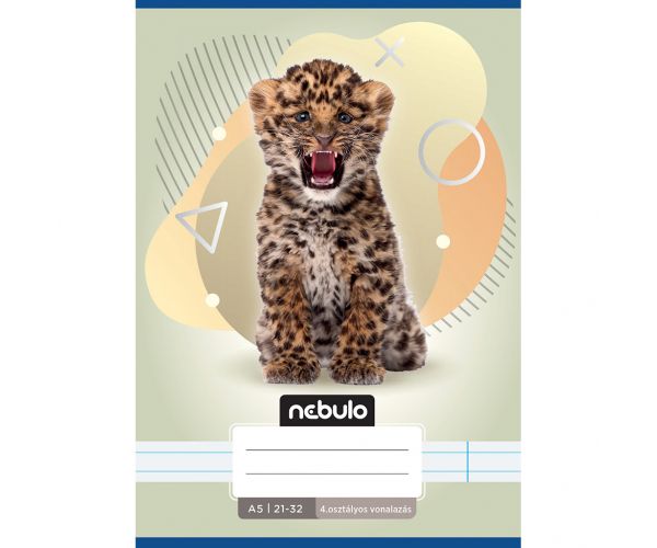Nebulo: Caiet liniat clasa a 4-a cu model Leo A/5 21-32