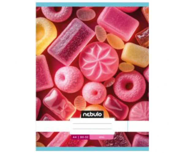 Nebulo: Caiet simplu Jellygum A4 80-32