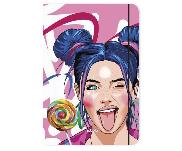 Nebulo: Candy Girl dosar cu elastic, mărime A4