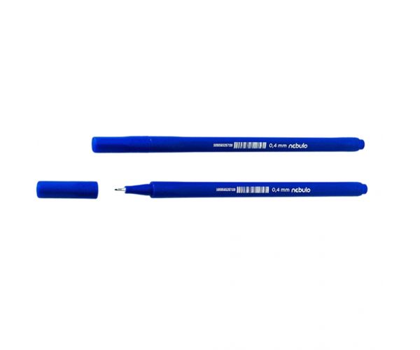 Nebulo: Cariocă triunghiulară cu vârf subțire, albastră, 0,4mm - 722-B