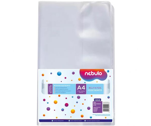 Nebulo: Copertă de caiet cu buzunar, format A4, set de 10 bucăți