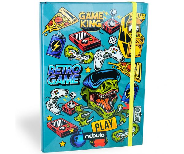 Nebulo: Cutie pentru caiete format A4 cu model gamer