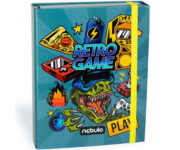 Nebulo: Cutie pentru caiete, format A5, cu model gamer
