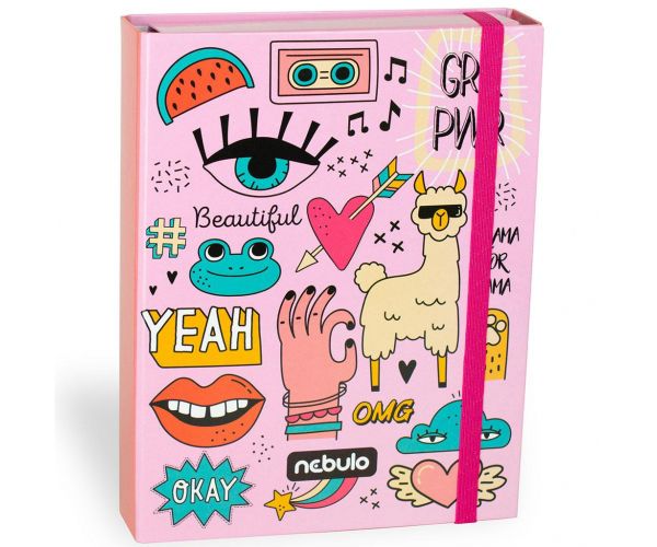 Nebulo: Cutie pentru caiete, format A5, girl power