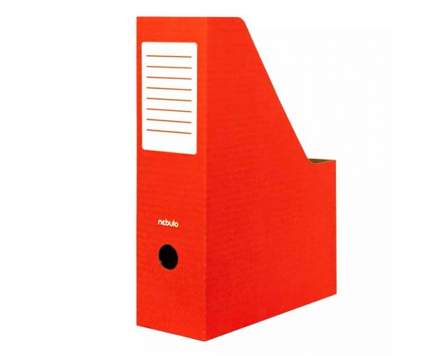 Nebulo: Dosar din carton pliabil pentru arhivare, 80 mm, roșu