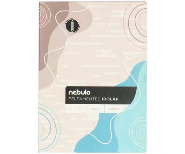 Nebulo: Foaie de scris A5 semi-lemnoasă, laminată, 50 buc.