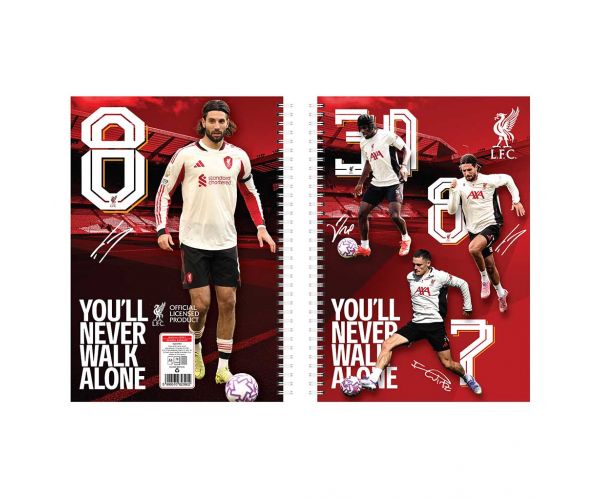 Nebulo: Liverpool caiet spiralat cu pătrățele, 70 de foi, A4, 1 buc.