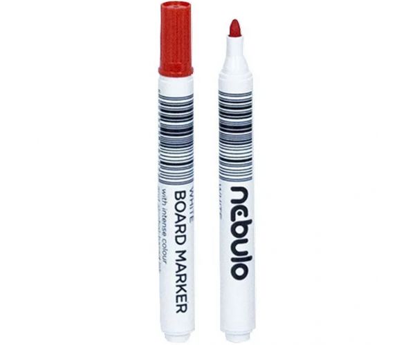 Nebulo: Marker pentru tablă cu vârf conic, culoare roșie