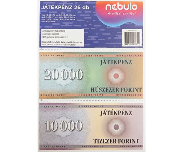 Nebulo: Pachet de bani de joc cu monede detașabile