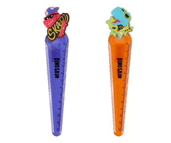 Nebulo: Riglă de 13 cm cu design de dinozaur, 1 buc.