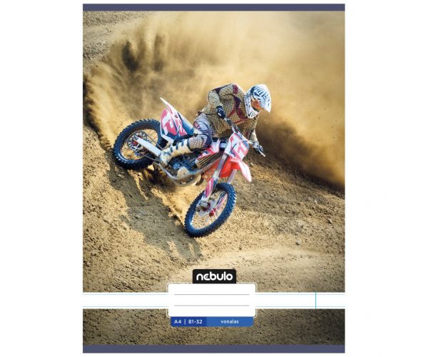 Nebulo: caiet A4 liniat, capsat Xtreme Motocross 81-32